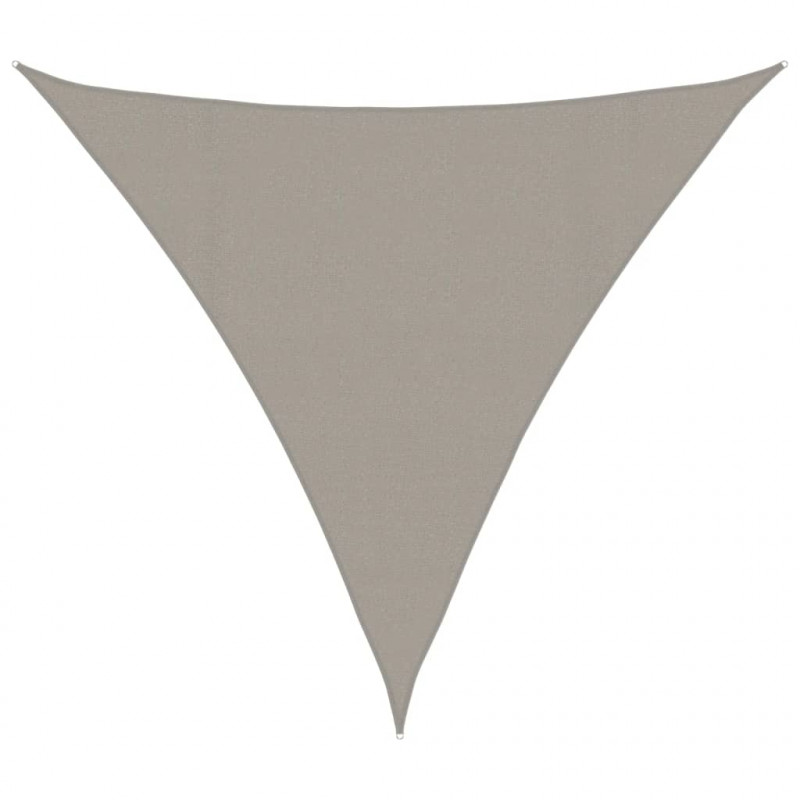 Żagiel przeciwsłoneczny, 160 g/m², jasnoszary, 4,5x4,5x4,5 m