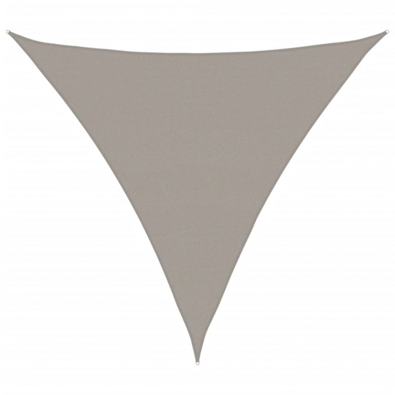Żagiel przeciwsłoneczny, 160 g/m², jasnoszary, 5x5x5 m, HDPE