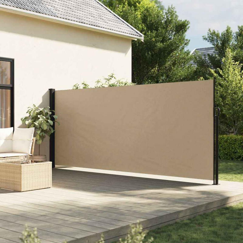 Zwijana markiza boczna, beżowa, 180x500 cm