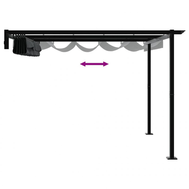 Altana Antracyt 300 x 300 x 200 cm Poliester