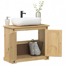 Szafka pod umywalkę Corona, 73x33x60 cm, lite drewno sosnowe