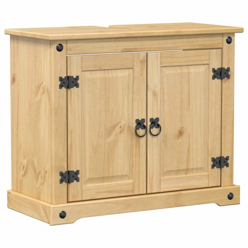 Szafka pod umywalkę Corona, 73x33x60 cm, lite drewno sosnowe