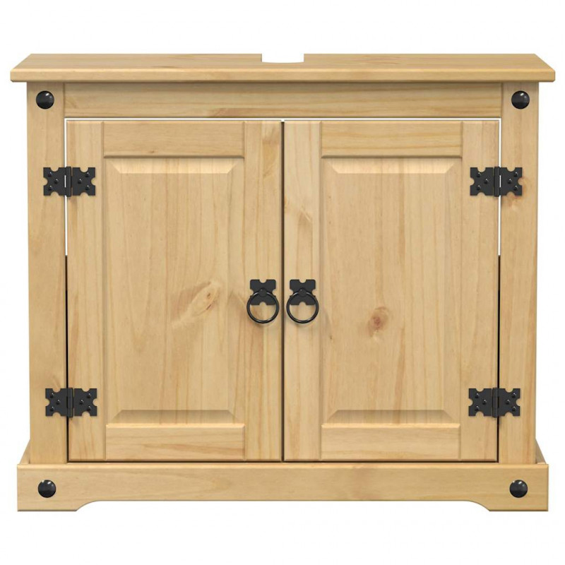 Szafka pod umywalkę Corona, 73x33x60 cm, lite drewno sosnowe