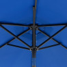 Parasol ogrodowy LED, stalowy słupek, lazurowy, 225x225x212 cm