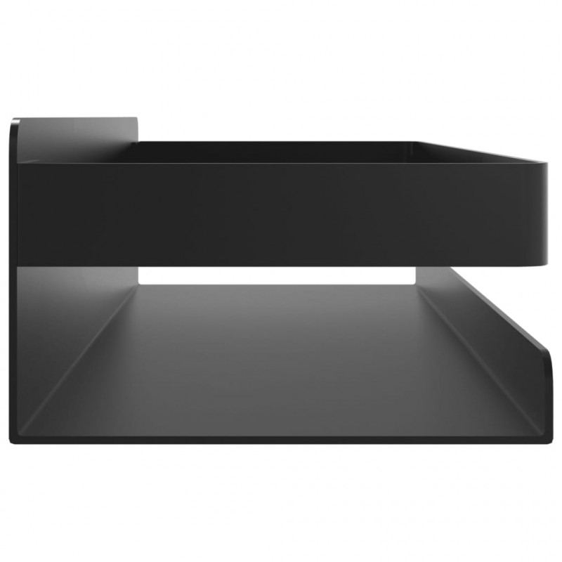 Półka prysznicowa, czarny mat, 30x10x6 cm, stal nierdzewna 304