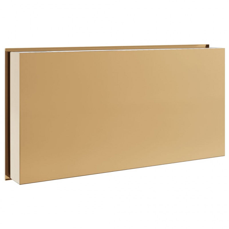 Wnęka prysznicowa, szczotkowana, złota, 62x32x9 cm, stal