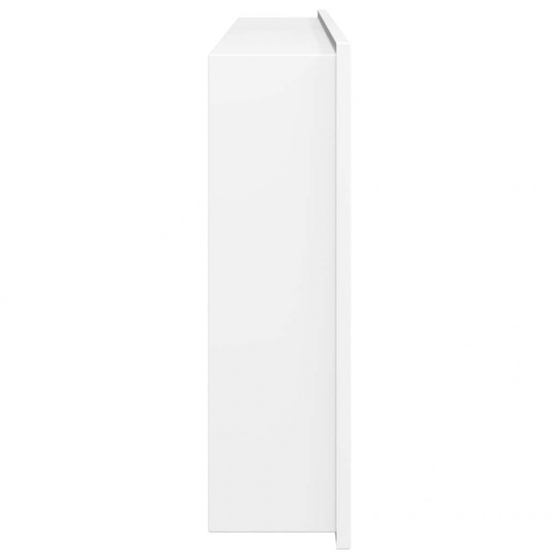 Wnęka prysznicowa, biała matowa, 62x32x9 cm, stal nierdzewna