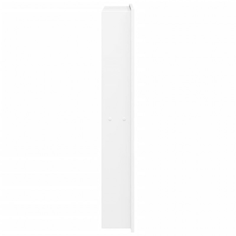 Wnęka prysznicowa, biała matowa, 32x62x9 cm, stal nierdzewna