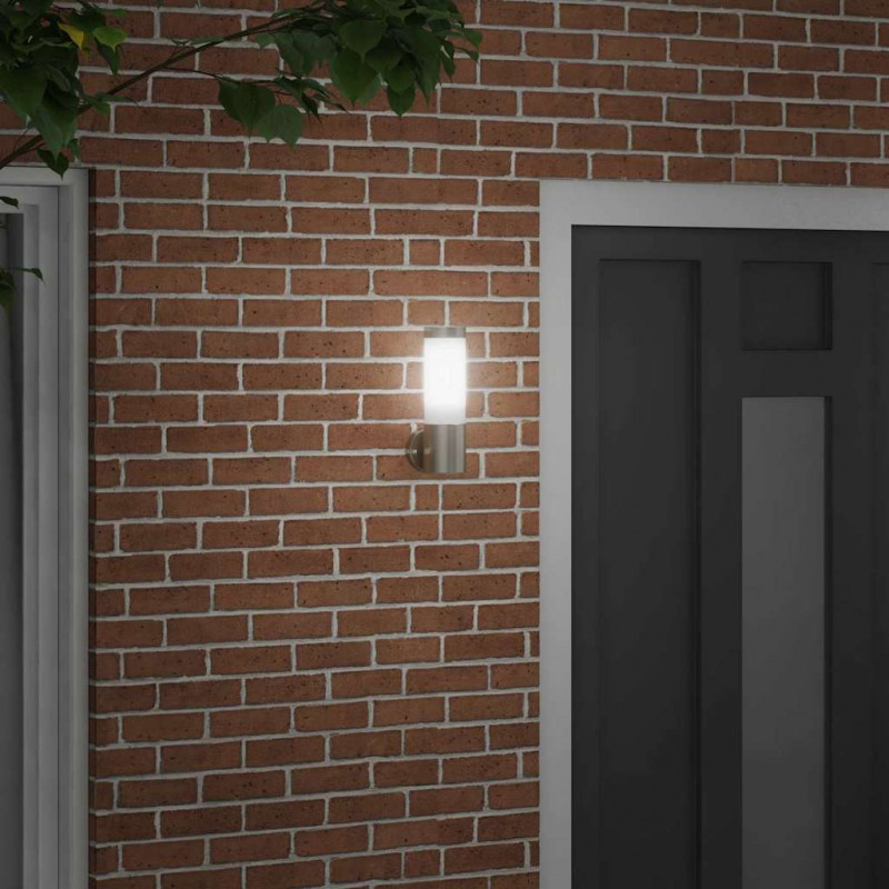 Zewnętrzna lampa ścienna Srebrny 12 x 8,5 x 27 cm