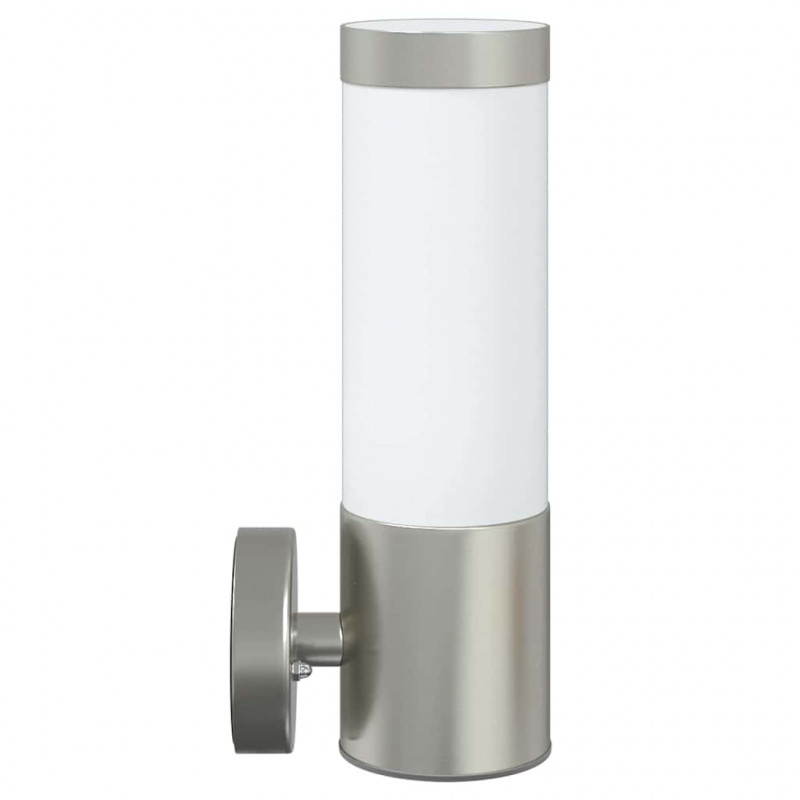 Zewnętrzna lampa ścienna Srebrny 12 x 8,5 x 27 cm