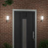 Zewnętrzna lampa ścienna 2 pcs Srebrny 12 x 8,5 x 27 cm