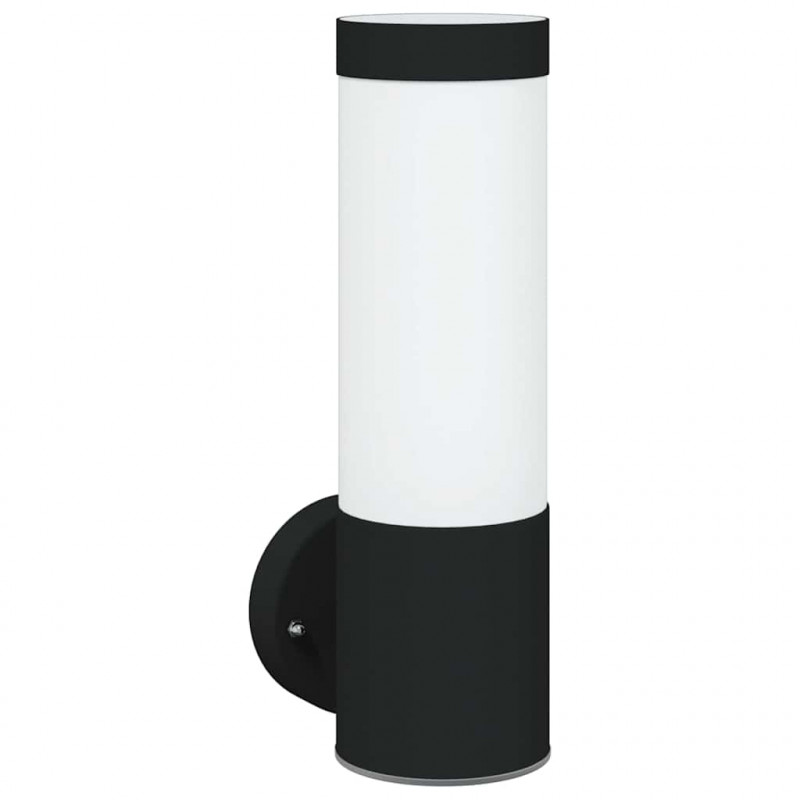 Zewnętrzna lampa ścienna Czarny 12 x 8,5 x 27 cm