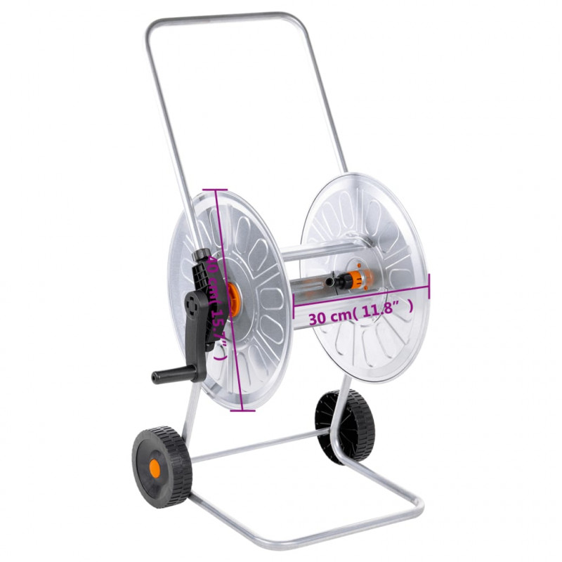 Wózek z bębnem na wąż 80 m 1/2" lub 50 m 3/4"