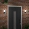 Zewnętrzna lampa ścienna 2 pcs Czarny 12 x 8,5 x 27 cm