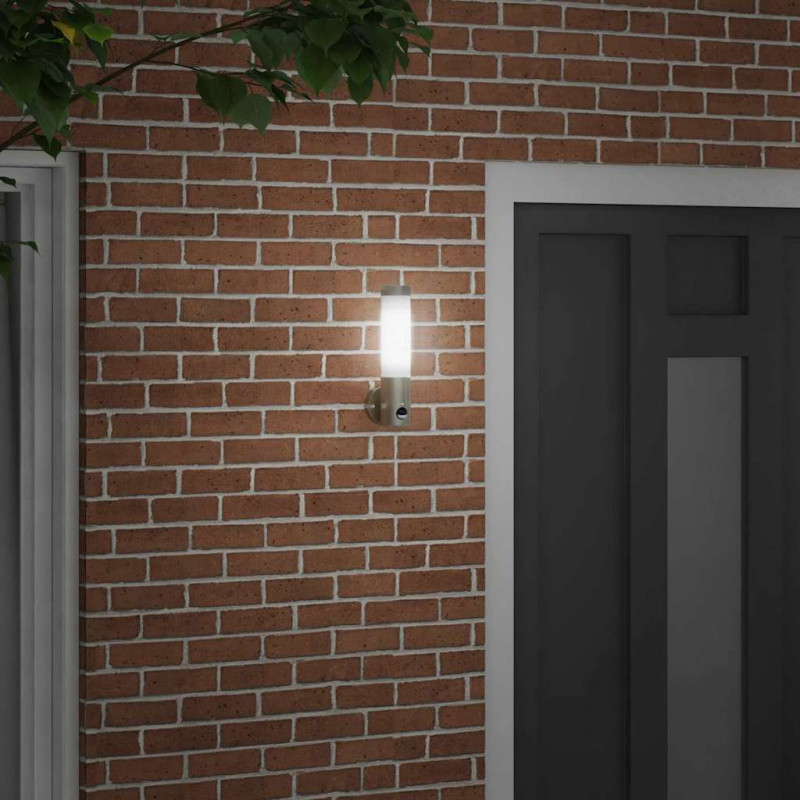 Zewnętrzna lampa ścienna Srebrny 12 x 8,5 x 29 cm