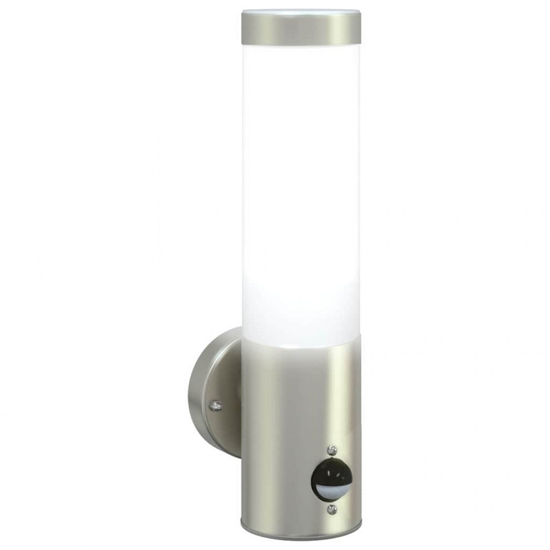 Zewnętrzna lampa ścienna Srebrny 12 x 8,5 x 29 cm