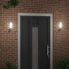 Zewnętrzna lampa ścienna 2 pcs Srebrny 12 x 8,5 x 29 cm