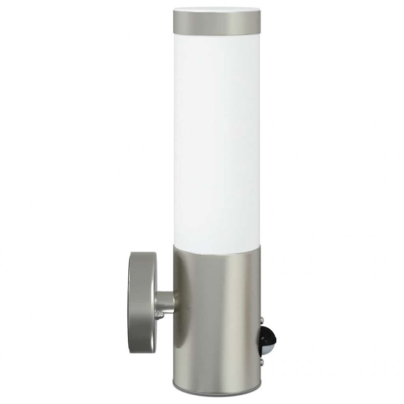 Zewnętrzna lampa ścienna 2 pcs Srebrny 12 x 8,5 x 29 cm