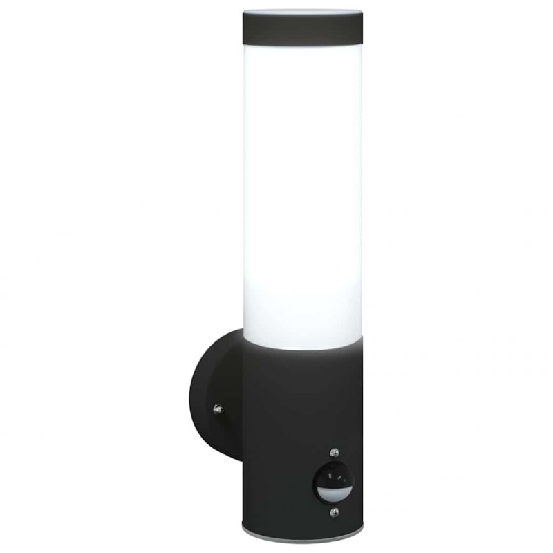 Zewnętrzna lampa ścienna Czarny 12 x 8,5 x 29 cm