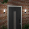 Zewnętrzna lampa ścienna 2 pcs Czarny 12 x 8,5 x 29 cm