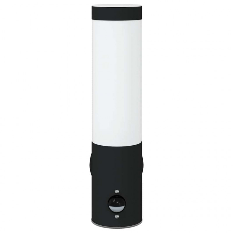 Zewnętrzna lampa ścienna 2 pcs Czarny 12 x 8,5 x 29 cm