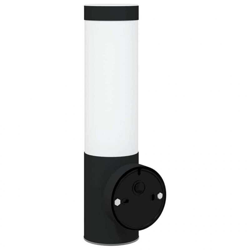 Zewnętrzna lampa ścienna 2 pcs Czarny 12 x 8,5 x 29 cm