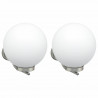 Zewnętrzna lampa ścienna 2 pcs Srebrny 29 x 25 x 33 cm