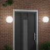 Zewnętrzna lampa ścienna 2 pcs Srebrny 29 x 25 x 33 cm