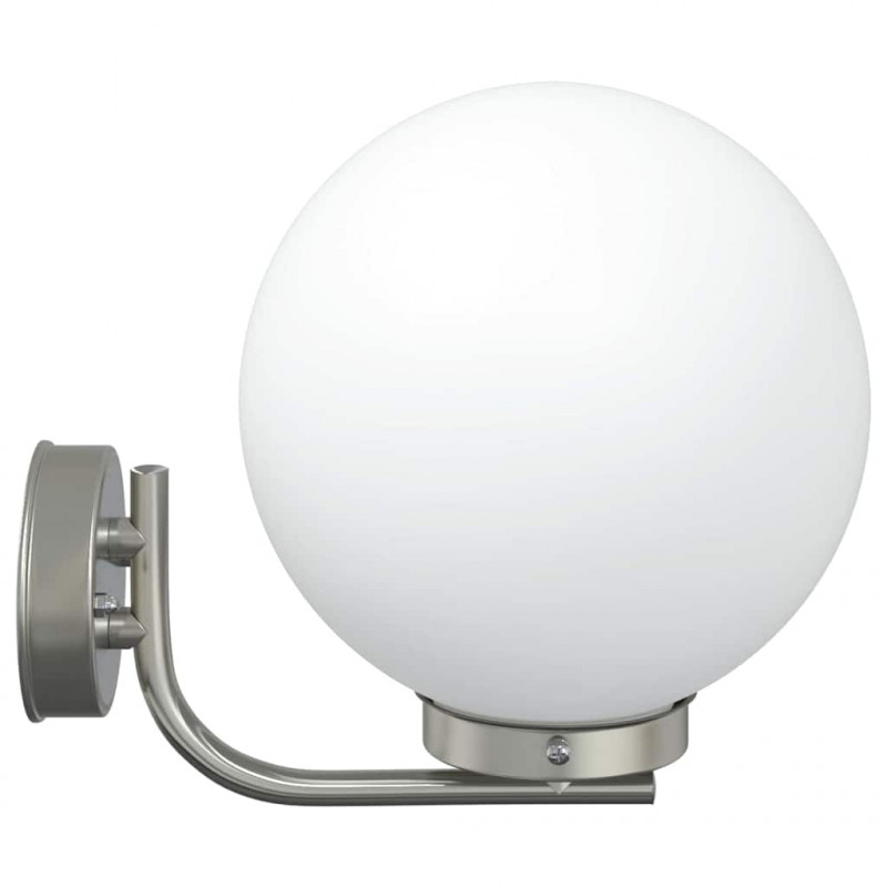 Zewnętrzna lampa ścienna 2 pcs Srebrny 29 x 25 x 33 cm