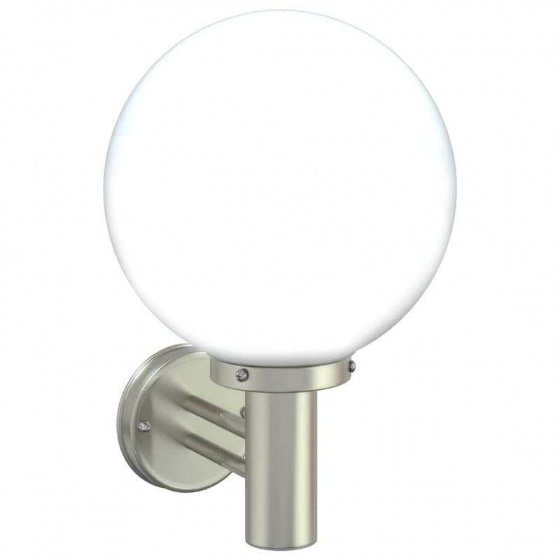 Zewnętrzna lampa ścienna 2 pcs Srebrny 28 x 25 x 38 cm