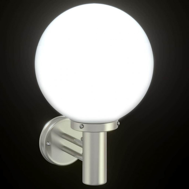 Zewnętrzna lampa ścienna 2 pcs Srebrny 28 x 25 x 38 cm