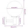 Zewnętrzna lampa ścienna 2 pcs Srebrny 28 x 25 x 38 cm