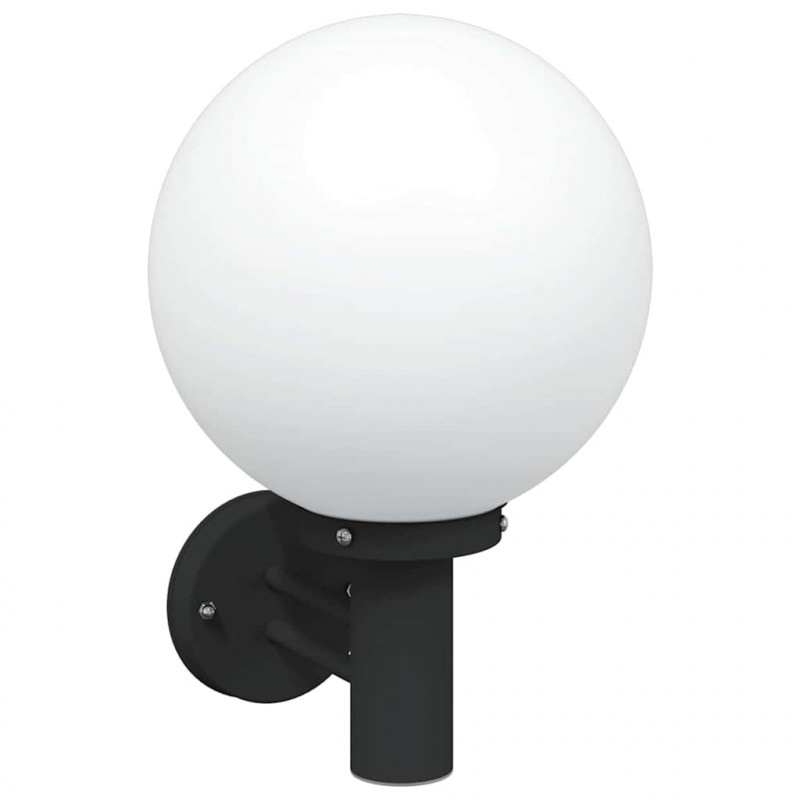 Zewnętrzna lampa ścienna 2 pcs Czarny 28 x 25 x 38 cm