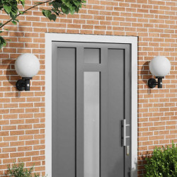 Zewnętrzna lampa ścienna 2 pcs Czarny 28 x 25 x 38 cm