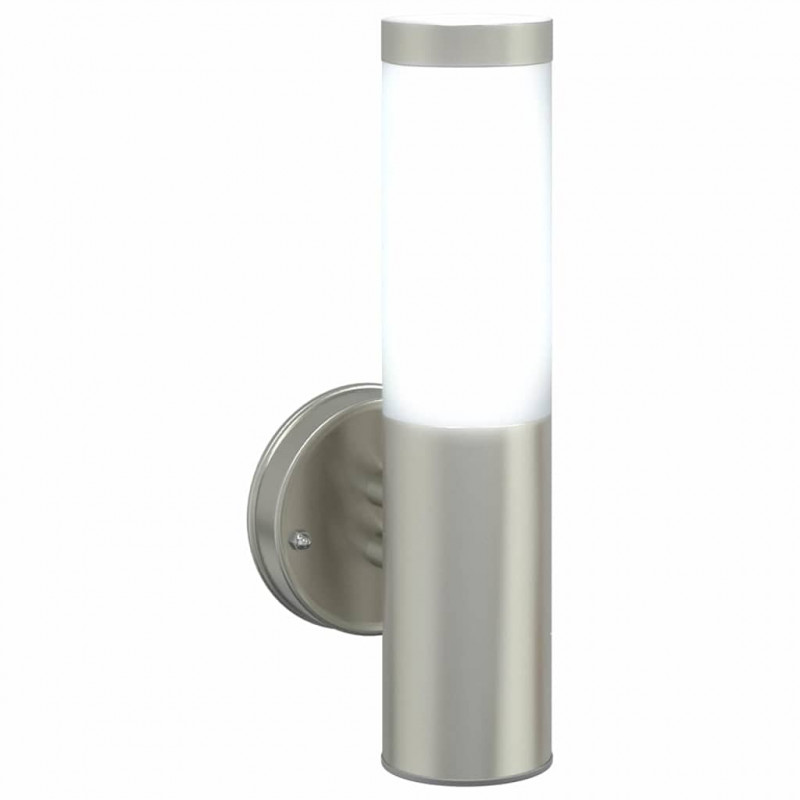 Zewnętrzna lampa ścienna Srebrny 15 x 7,5 x 33 cm