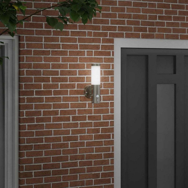 Zewnętrzna lampa ścienna Srebrny 15 x 7,5 x 33 cm