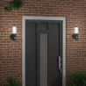 Zewnętrzna lampa ścienna 2 pcs Czarny 15 x 7,5 x 33 cm