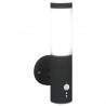 Zewnętrzna lampa ścienna 2 pcs Czarny 15 x 7,5 x 33 cm