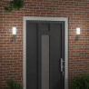 Zewnętrzna lampa ścienna 2 pcs Srebrny 10.5 x 6 x 33 cm
