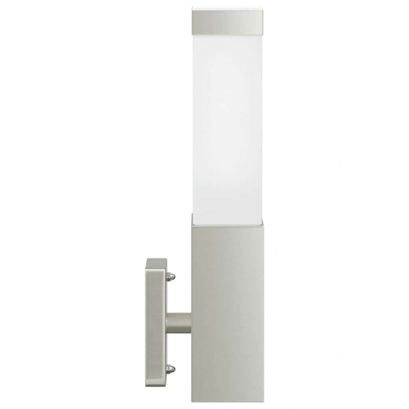 Zewnętrzna lampa ścienna 2 pcs Srebrny 10.5 x 6 x 33 cm