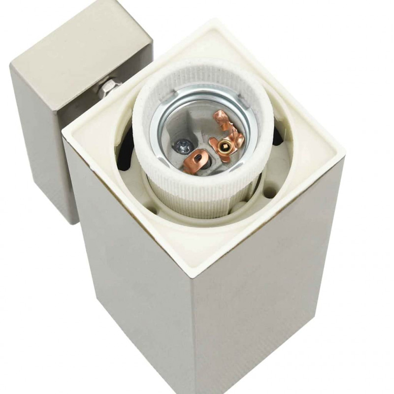 Zewnętrzna lampa ścienna 2 pcs Srebrny 10.5 x 6 x 33 cm