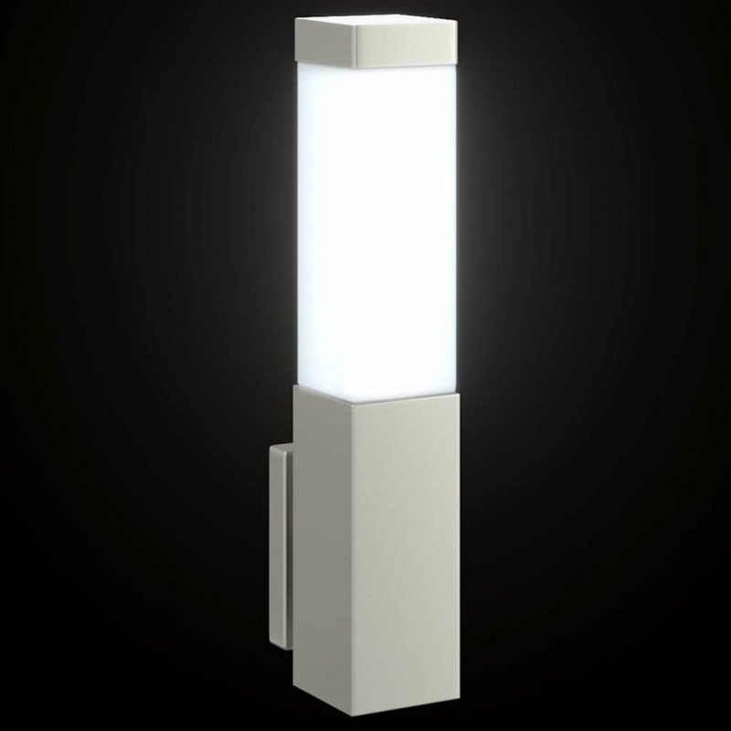 Zewnętrzna lampa ścienna 2 pcs Srebrny 10.5 x 6 x 33 cm