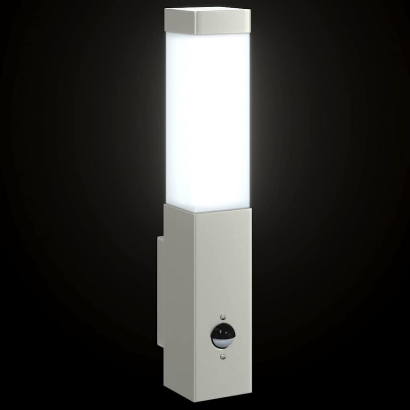 Zewnętrzna lampa ścienna Srebrny 10.5 x 6 x 33 cm