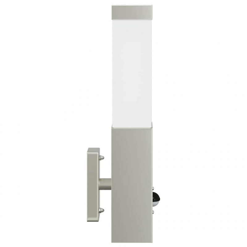 Zewnętrzna lampa ścienna 2 pcs Srebrny 10.5 x 6 x 33 cm