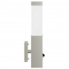 Zewnętrzna lampa ścienna 2 pcs Srebrny 10.5 x 6 x 33 cm