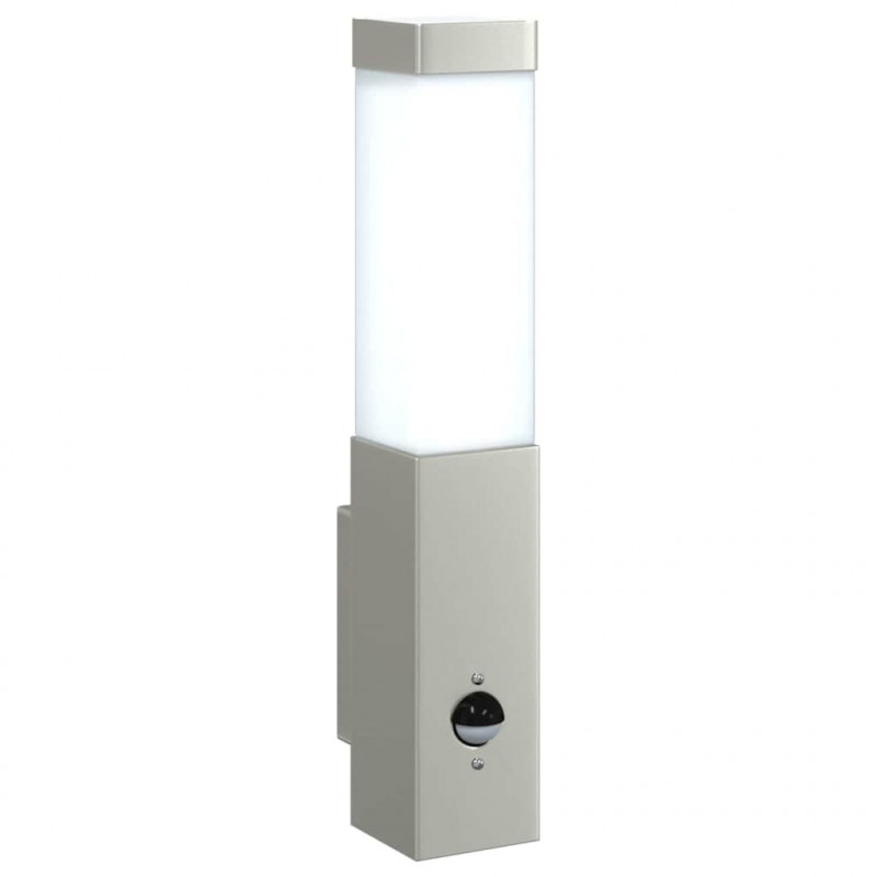 Zewnętrzna lampa ścienna 2 pcs Srebrny 10.5 x 6 x 33 cm
