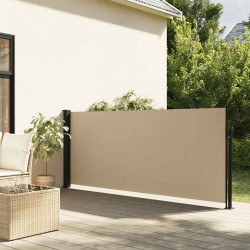 Zwijana markiza boczna, beżowa, 120x500 cm