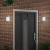 Zewnętrzna lampa ścienna 2 pcs Srebrny 23.5 x 9 x 26 cm