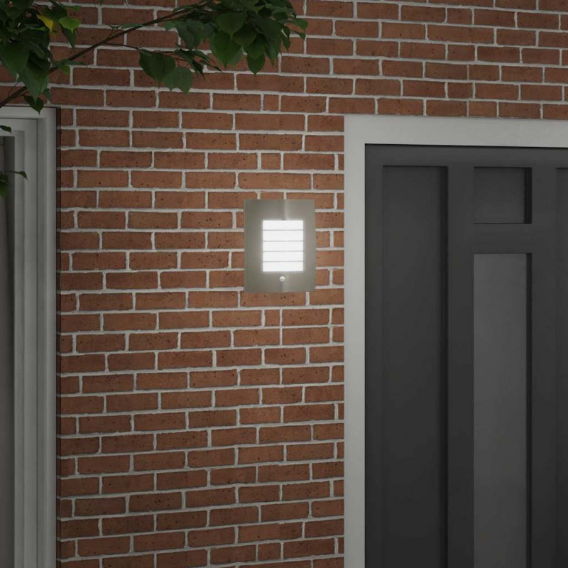 Zewnętrzna lampa ścienna Srebrny 23.5 x 9 x 26 cm