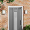 Zewnętrzna lampa ścienna 2 pcs Srebrny 23.5 x 9 x 26 cm